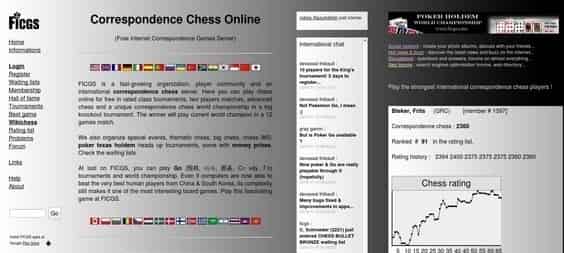 Correspondence chess server, Go (weiqi) games online